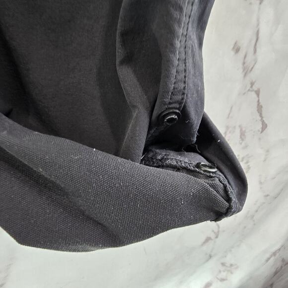 REI Co Op Pants Women 14 Black Screeline Hiking Nylon UPF Convertible Capri - Picture 13 of 15